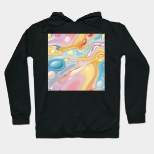 Abstract oil and water mix background Hoodie